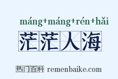 茫茫人海是什么意思的图片
